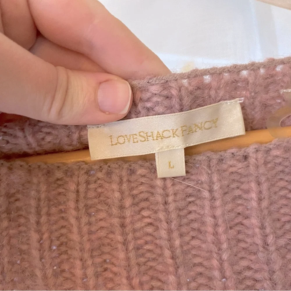 LoveShackFancy | Blush Pink Sweater - Picture 5 of 5